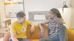 INTERRACIAL KISS WITH A LOT OF PASSION - BY NATHAN COLLINS AND WALLIF TURNER - CLIP 1 IN FULL HD