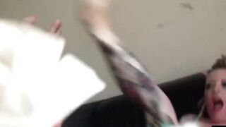 British Submissive Maiden's Throat & Pussy Hammer Hard in Rough Sex Session