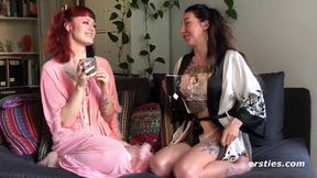 Tempting Babes Have Raunchy Lesbian Fun Amateur Porn
