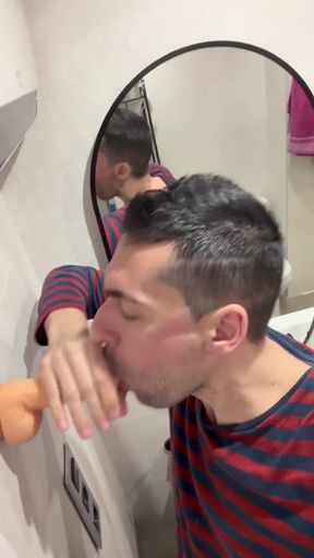 Sexy Stepdaddy Riding Dildo