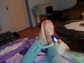 Wife hogtied and tickled