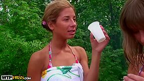 Hannah, Rebeka Akesson And Eric In student 18+ Sex Friends On A Picnic