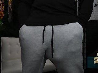 Face Fucking Gay Guy at the Gym for Looking at my Huge Dick Bulge Giant Cumshots and Pissing VS