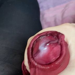 Cumming in Nylon covered fun