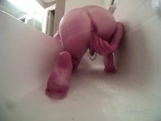 wet wednesday enema fun squirting out my ass with water