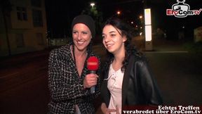 GERMAN STREET CASTING - Girl asks normal guy for sex in car