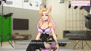 KDA Ahri does porn for the first time [Full Gallery hentai game] Kiss my camera. League of legends