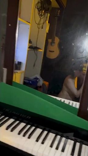 nasty MILF Asian Wife in Mask MATURE sucking cock for cum
