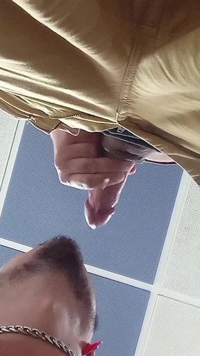 Another Straight Cock Appears in the in the Wc - Cruising in Maspalomas Gran Canaria