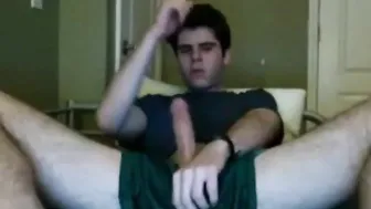Cute Twink Strokes His Cock on Webcam