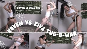 4K Ziva Fey Tug O War With Koven!