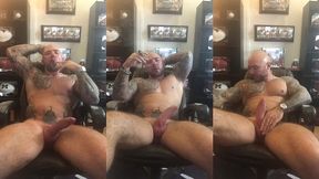 jason collins cigar smoking with a raging hard-on!