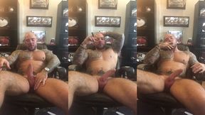 jason collins cigar smoking with a raging hard-on!