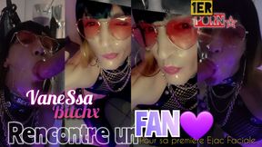 Vanessabitchx Gives a Big to a Fan. Her 1st Porn &amp; Her 1st Facial august