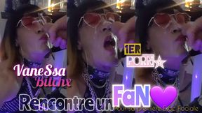 Vanessabitchx Gives a Big to a Fan. Her 1st Porn &amp; Her 1st Facial august