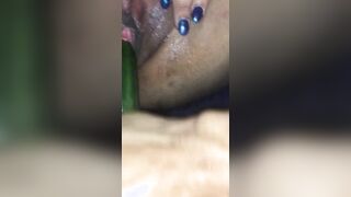 Cucumber fucking Cougar