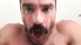 Bombshell muscle daddy tries not to cum fucking goddess soak