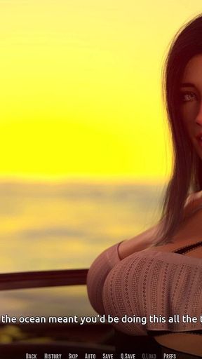 Dominos Beach 16 John First Date Fiona Boat Ocean Sunset Sfw