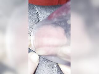 Vacuum Cleaner Sucks my Clitoris in a Clear Tube