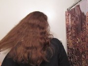 Hair Journal: Combing Long Curly Strawberry Blonde Hair - Week 11 (ASMR)
