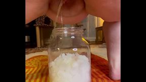 Joan Day Pees Into Jar of Ice