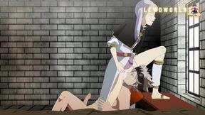 Noelle makes Asta lick her pussy and they fuck hard until they cum | Black Clover Hentai