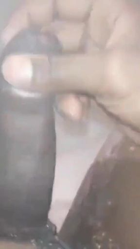 Nata4sex - Stroking my big dick in bath tub