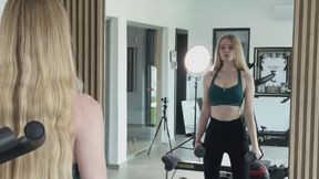 Gym Session Turned Into Rowing Machine Sex - Real Amateur Couple (POV, BJ & Doggy)