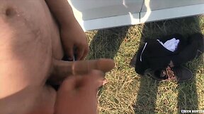 A Twink`s Outdoor Adventure: Blowjob, Ball Licking, & More!