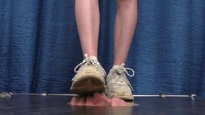 Floor-face trampling using dirty Balenciaga sneakers (part 4 of 8), flo594x 1080p