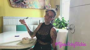 Birthday Princess Eats Her Cake