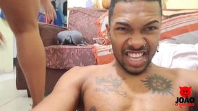 gordinha ruiva chorando na pica preta grande do garoto e chupou a porra toda - mel fadinha