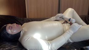 Latex Danielle cum slave cum!