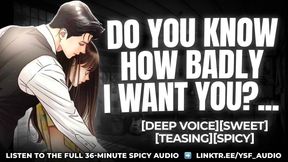 Boyfriend Eats You Out For Dinner - MALE MOANING AUDIO ROLEPLAY