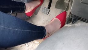 Driving in flat shoes