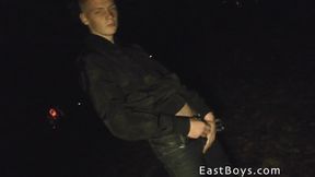18-Year-Old Boy 18+ Gives Handjob and Pisses in Prague