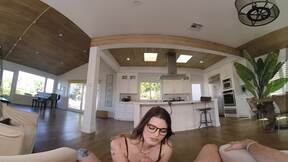 VRB Trans Magic glasses with cute Asia Belle in POV VR Porn