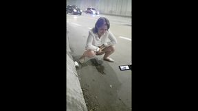 melissa alecxander aprontando na rua