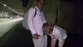 melissa alecxander aprontando na rua