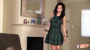 Goodest looking Asian Kimy Lee takes banged after working in her living room