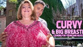 ”Buxxom titty Jana loves younger muscled guys”