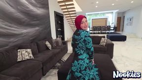 Hijab Hot Wife Big Ass Zerschossen Hundestellung Spermafontäne Explosion