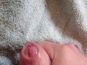 quick cumshot while doing laundry