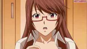 Cute megane being submissive because she was jealous