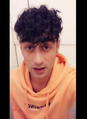 Twink Tries to Pee on a Toilet Like Woman. Sitting Piss with Uncut Cock