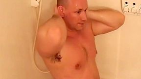 Marine Muscle Jock Showering