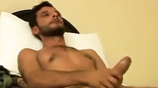 Hot Turkish straight guy wanks his big cock 2