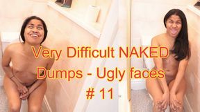 Very Difficult Dumps 11 - (UGLY faces, pushing, straining) Compilation of 11 dump clips