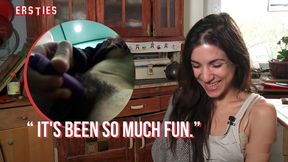 Magena Plays With Her Hairy Pussy Inside An Elevator
