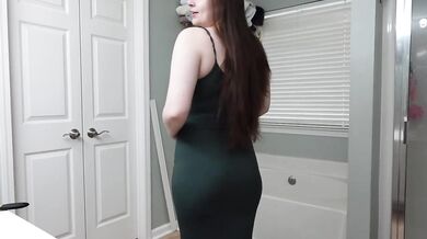 Natural Brunette Skims See Through Tight Dress Try On Haul With Big Tits And Big Ass Solo Female Verified Amateur HD Porn